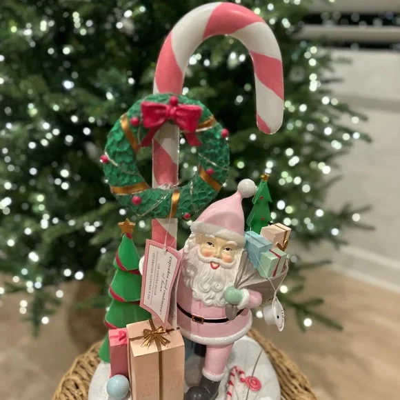 Cupcakes & Cashmere Santa candy cane figure sculpture Christmas Holiday - Picture 14 of 17